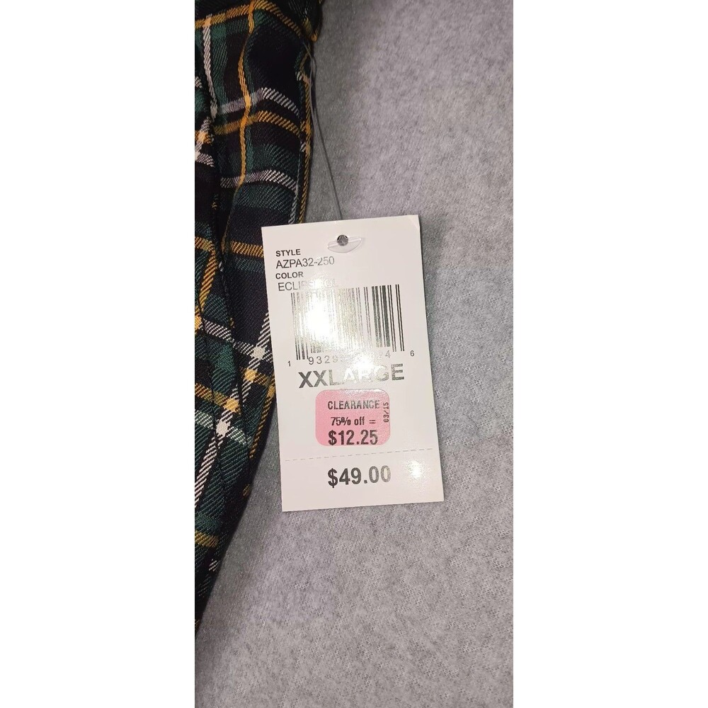 NWT! Almost Famous Plaid Jogger Pants Womens XXL Eclipse Green Skater Streetwear - Picture 3 of 15